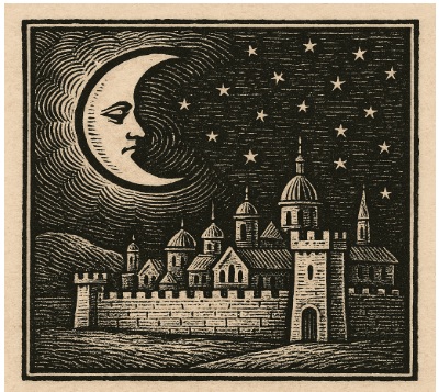 The moon over the castle where is the power